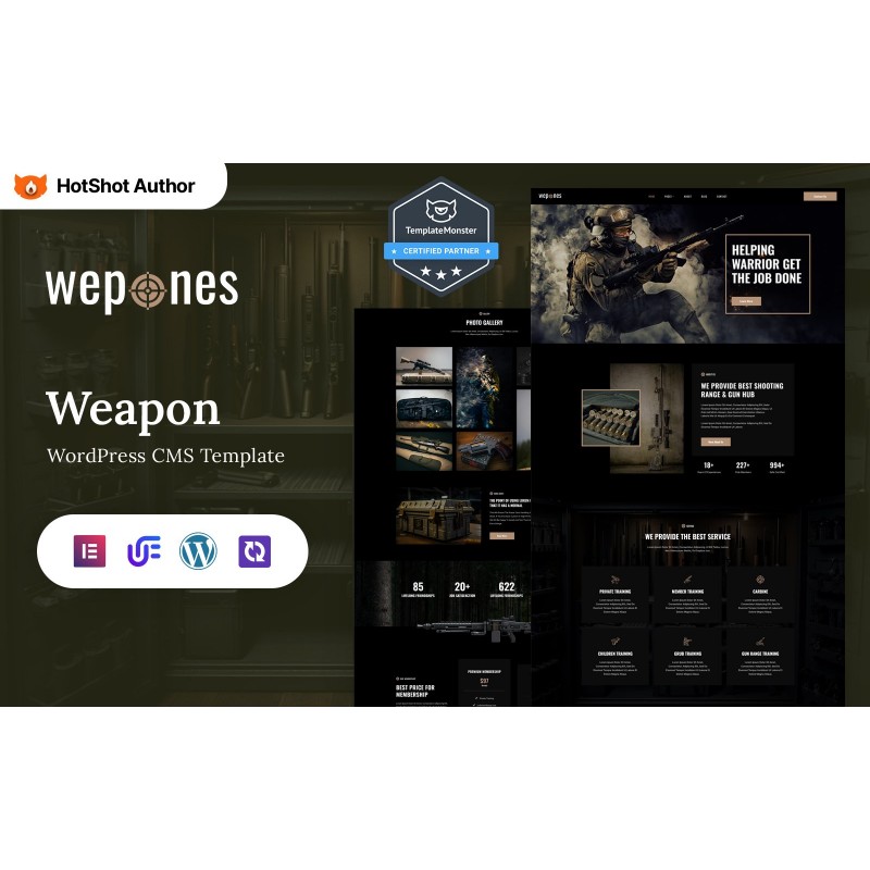 Wepones - Weapon Store WordPress Elementor Theme