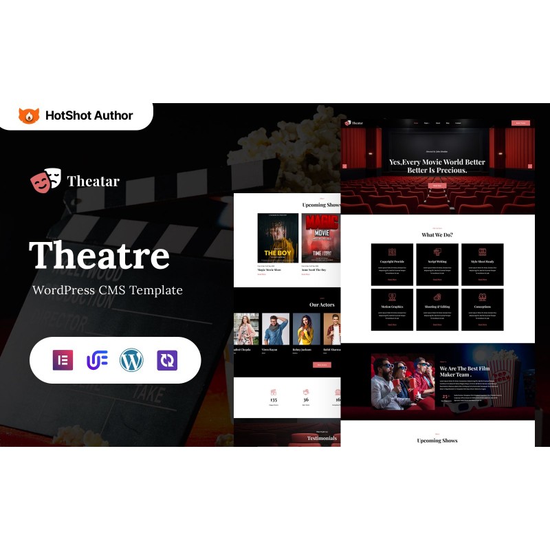 Theatar - Theater Responsive WordPress Elementor Theme