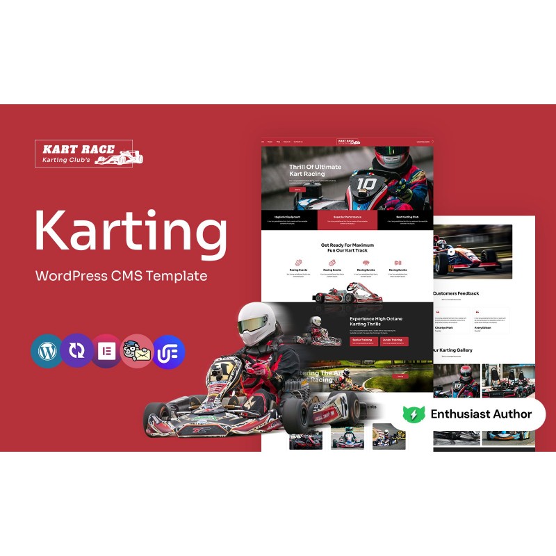 kartrace - Karting Club Multipurpose WordPress Elementor Theme