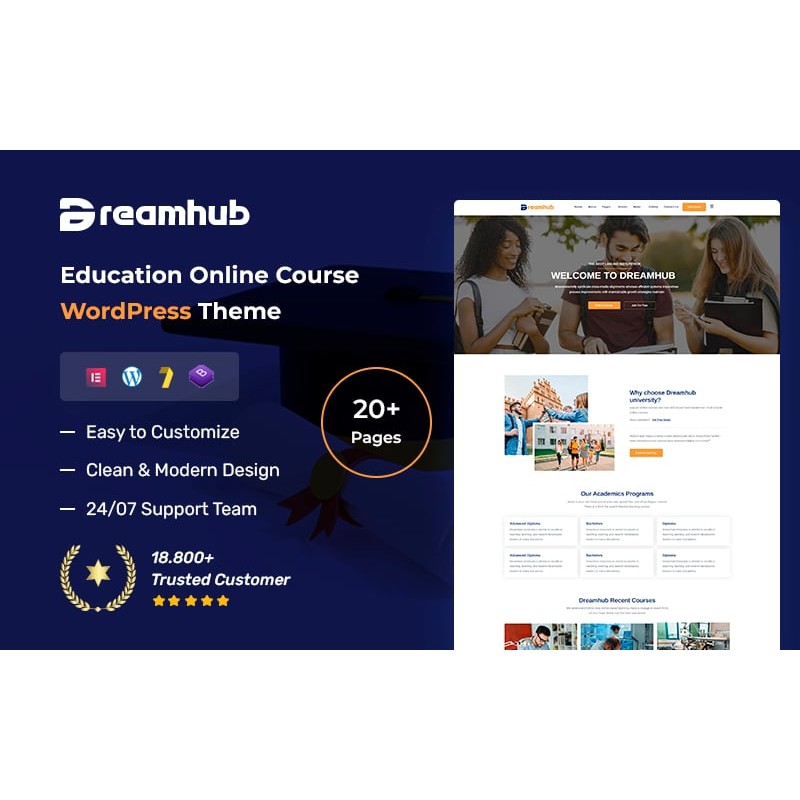DreamHub - Education Online Course WordPress Theme