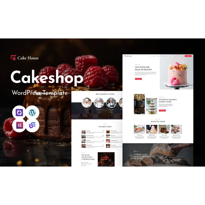Cake House - Cakery WordPress Elementor Theme
