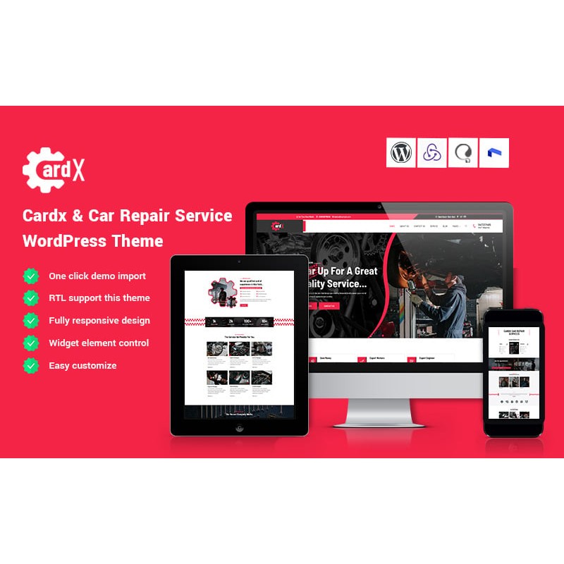 Cardx - Car Repair Service WordPress Theme