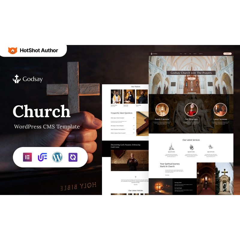 Godsay - Religion And Church WordPress Elementor Theme