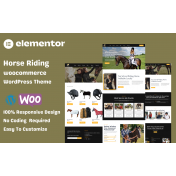 Horse Riding Elementor WooCommerce WordPress Theme