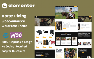 Horse Riding Elementor WooCommerce WordPress Theme
