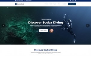 Swole &ndash; Diving club School WordPress Theme