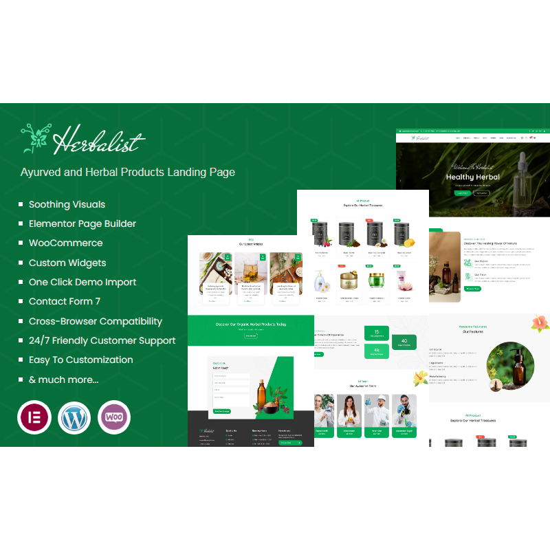 Herbalist - Ayurved and Herbal Products WordPress Theme