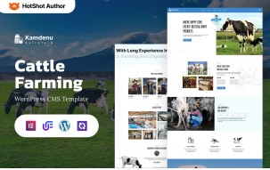 Kamdenu - Cattle Farming And Milk WordPress Elementor Theme