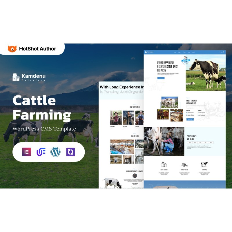 Kamdenu - Cattle Farming And Milk WordPress Elementor Theme