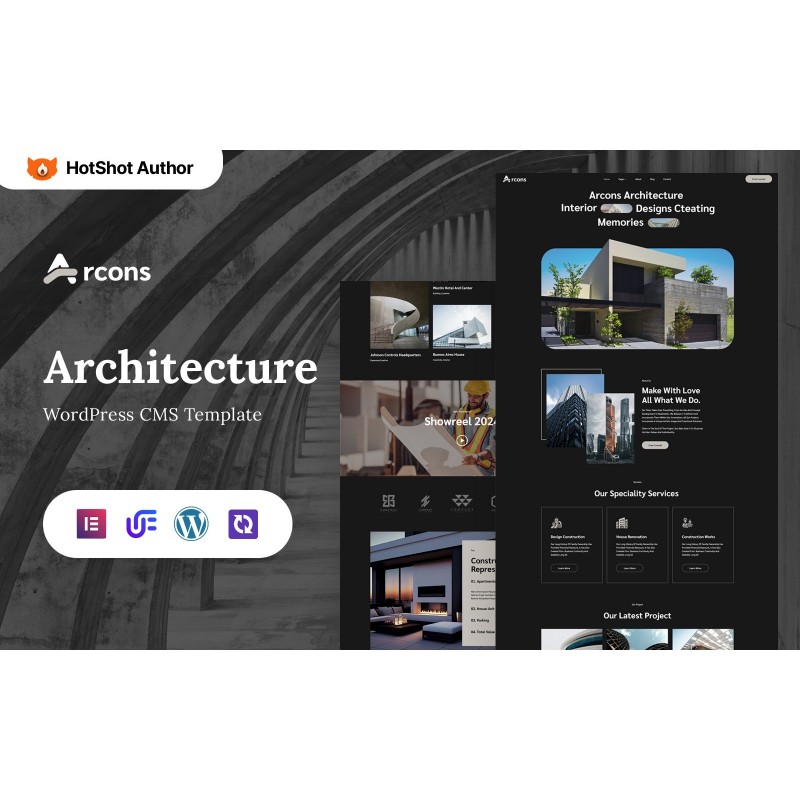 Arcons - Architecture And Construction Company WordPress Elementor Theme