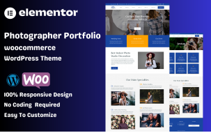 Photographer Portfolio WooCommerce WordPress Theme