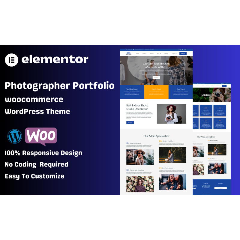 Photographer Portfolio WooCommerce WordPress Theme