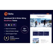 Skita &ndash; Snowboard Ski & Winter Skiing WordPress Theme