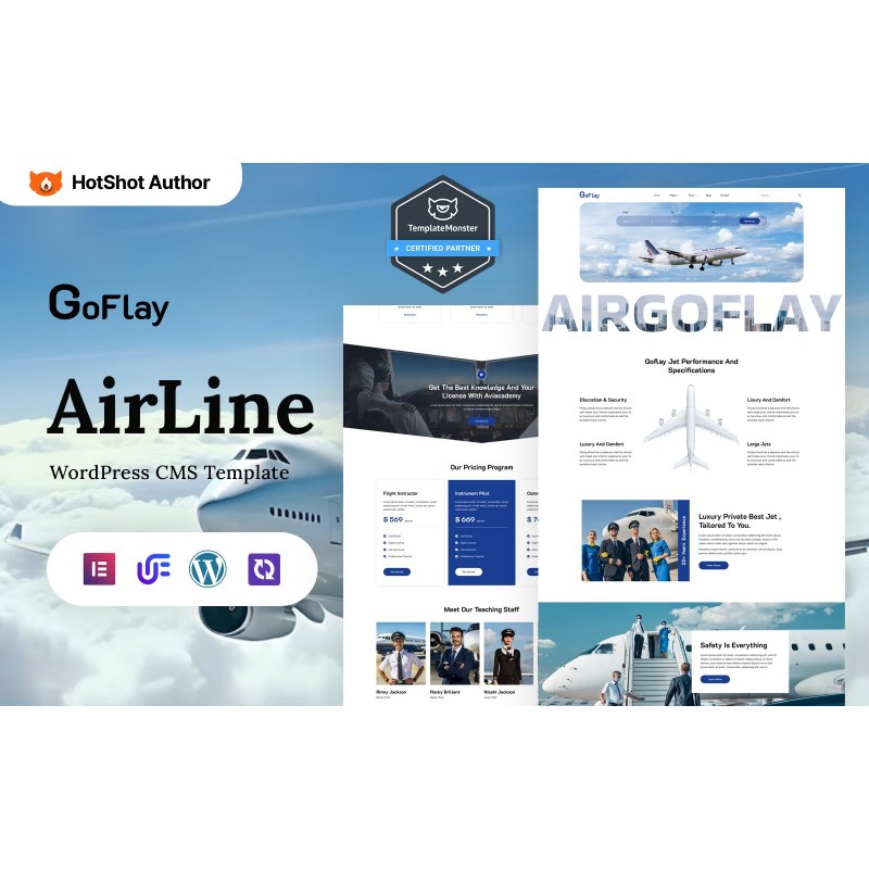 Goflay - Airline Tickets Multipurpose WordPress Elementor Theme