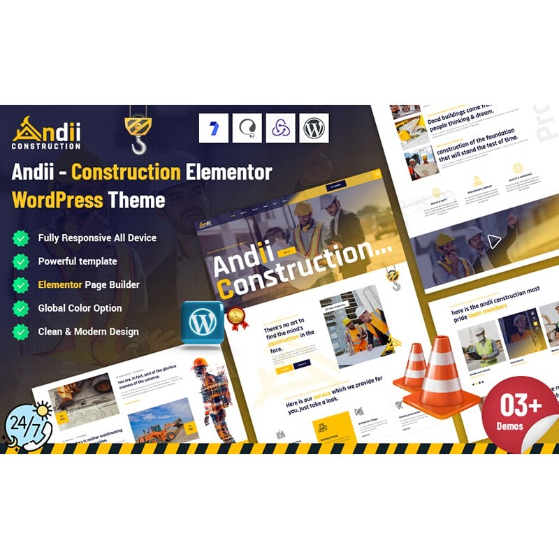 Andii - Construction Elementor WordPress Theme