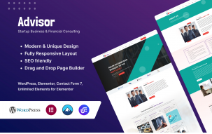 Premier Startup & Financial Advisory Elementor WordPress Theme