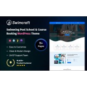 Swimming Pool School & Course Booking WordPress Theme