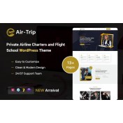 Airtrip - Private Airline Charters and Flight School WordPress Theme