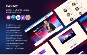 Eventoz - Conference, Event And Meetup WordPress Theme.