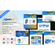 Swimice - Swimming Pool Services WordPress Theme