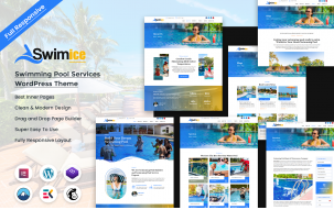 Swimice - Swimming Pool Services WordPress Theme
