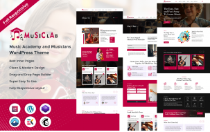 Musiclab - Music Academy and Musicians WordPress Theme