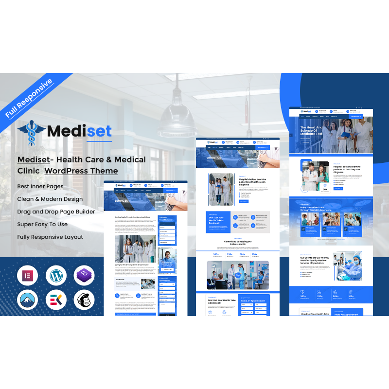 Mediset - Health Care & Medical Clinic WordPress Theme