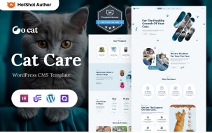 Go Cat - Pet Care And Grooming WordPress Elementor Theme