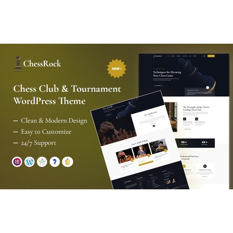 Chessrock &ndash; Chess Club & Tournament WordPress Theme