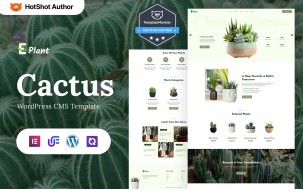 E-plant - Cactus Plant Shop, Landscape And Gardening WordPress Elementor Theme