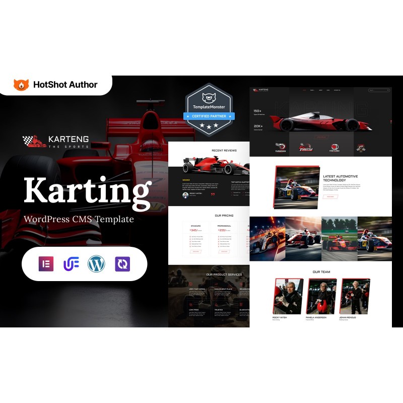 Karteng - Karting Club WordPress Elementor Theme