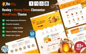 Honley - Honey Store Elementor WordPress Theme