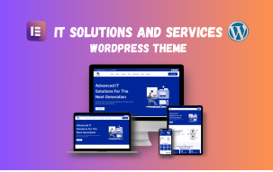 One Page IT Solutions and Services WordPress theme