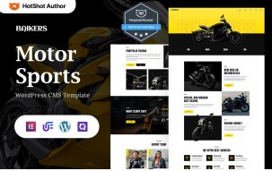 Baikers - Motor Sports And Racing WordPress Elementor Theme