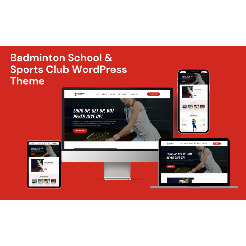 Badminton School & Sports Club WordPress Theme
