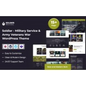 Soldier &ndash; Military Service & Army Veterans War WordPress Theme