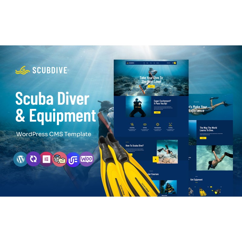 Scubdive - Scuba Diving and Equipment Multipurpose WordPress Elementor Theme
