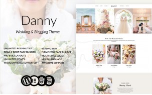 Danny - Wedding Photography & Studio Wordpress Theme