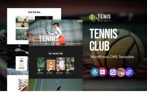 Tenis - Badminton Club And Couch WordPress Elementor Theme