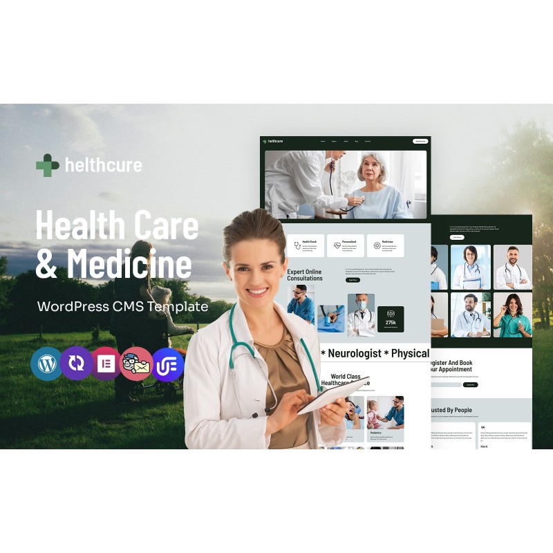 helthcure - Health Care And Medicine Multipurpose WordPress Elementor Theme