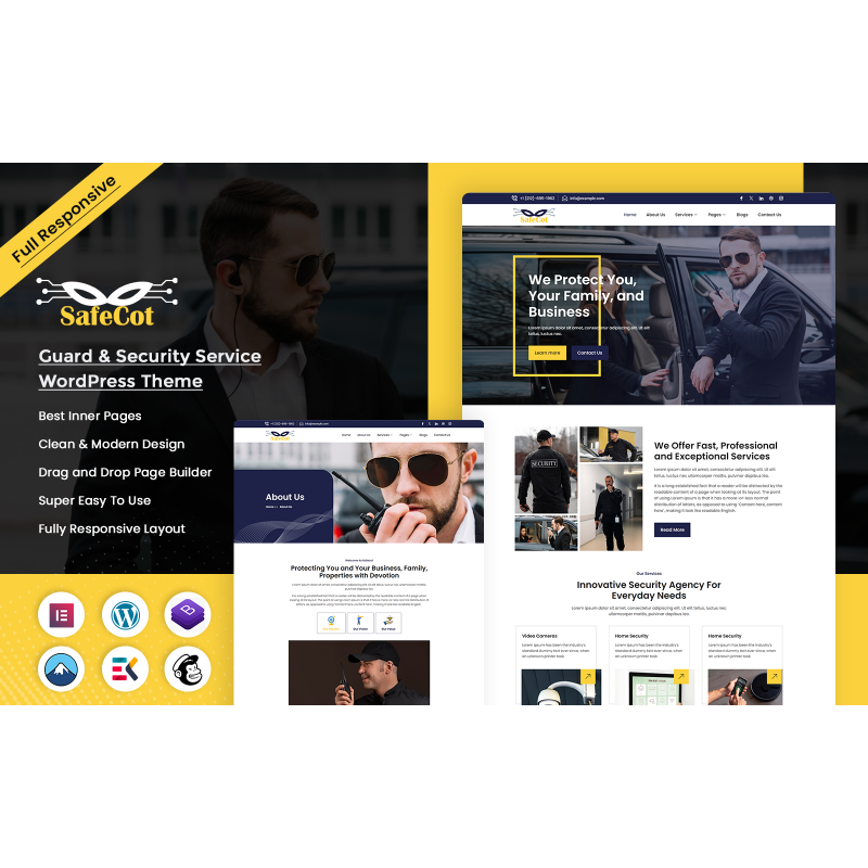 Safecot - Guard & Security Service Wordpress Theme