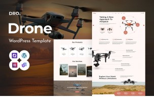Dron - Drone Startup And Copter Multipurpose WordPress Elementor Theme