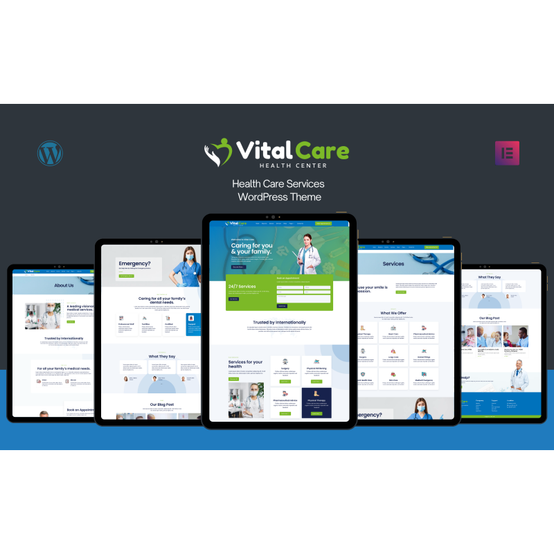 Vital Care - Multipurpose Medical Services WordPress Theme