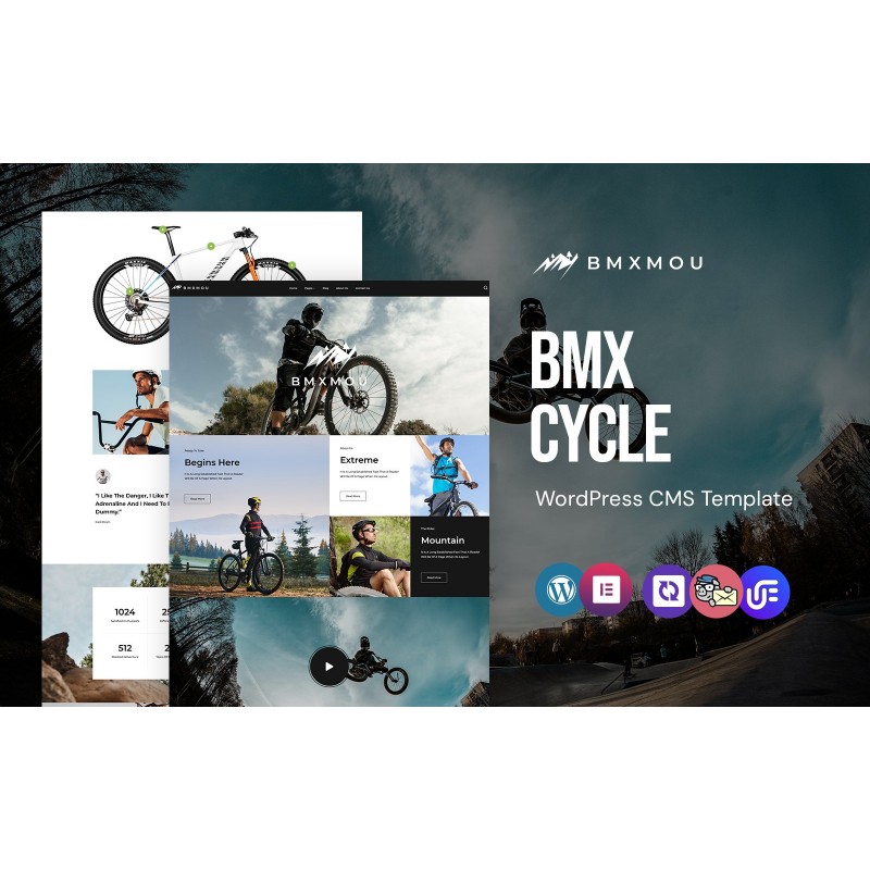 bmxmou - BMX And Bicycle Shop WordPress Elementor Theme