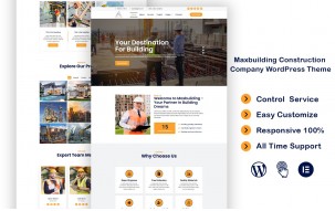 Maxbuilding Construction Company WordPress Theme