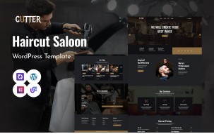 Cutter - Barber Modern Shop And Hairdresser WordPress Elementor Theme