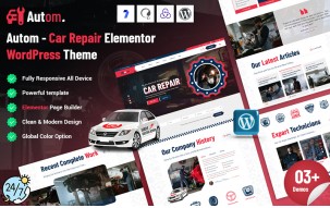 Autom - Car Repair Elementor WordPress Theme