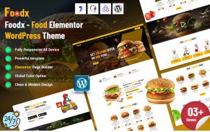 Foodx - Food Elementor WordPress Theme