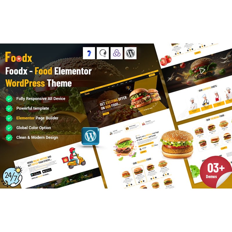Foodx - Food Elementor WordPress Theme