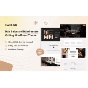 Hairling &ndash; Hair Salon and Hairdressers Cutting WordPress Theme